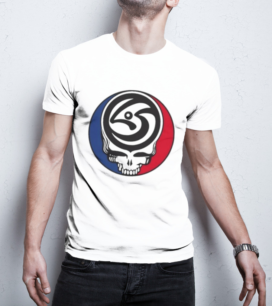 Leftover Salmon Grateful Dead Steal Your Face Salmon Garcia's Chicago March 6 8 2026 T-Shirt