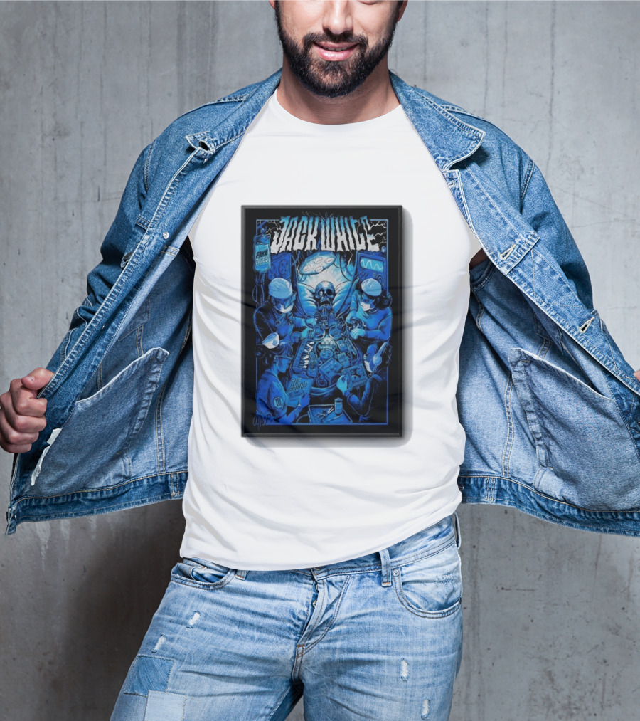 Jack White Del Mar CA 9 30 2026 Fake Blues Touring Skeleton Surgeons T-Shirt