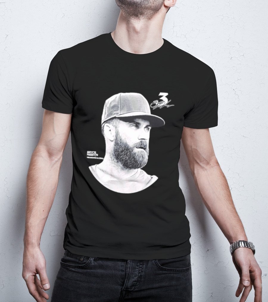 Bryce Harper Philadelphia Phillies Lineage Series 3 Signature T-Shirt