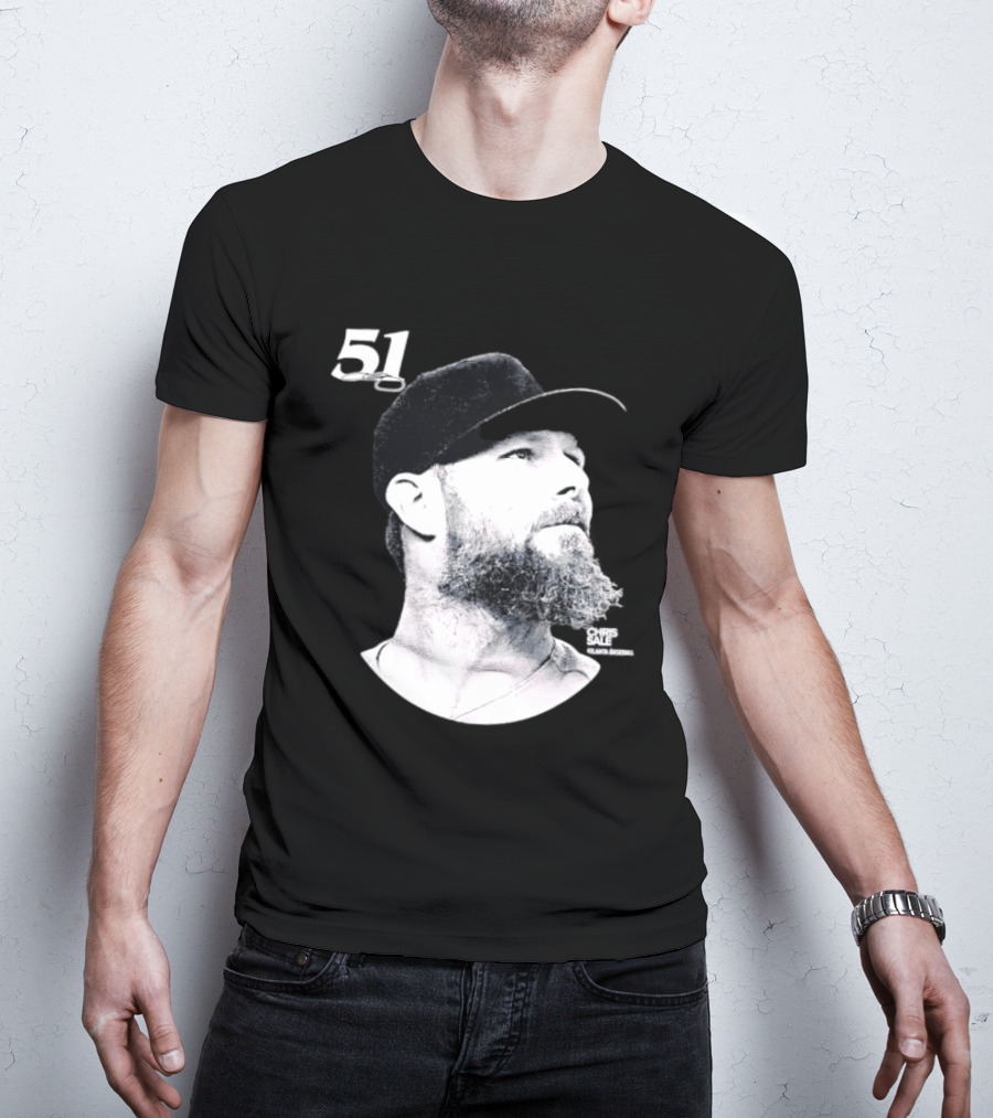 Chris Sale 51 Atlanta Braves Lineage Series T-Shirt