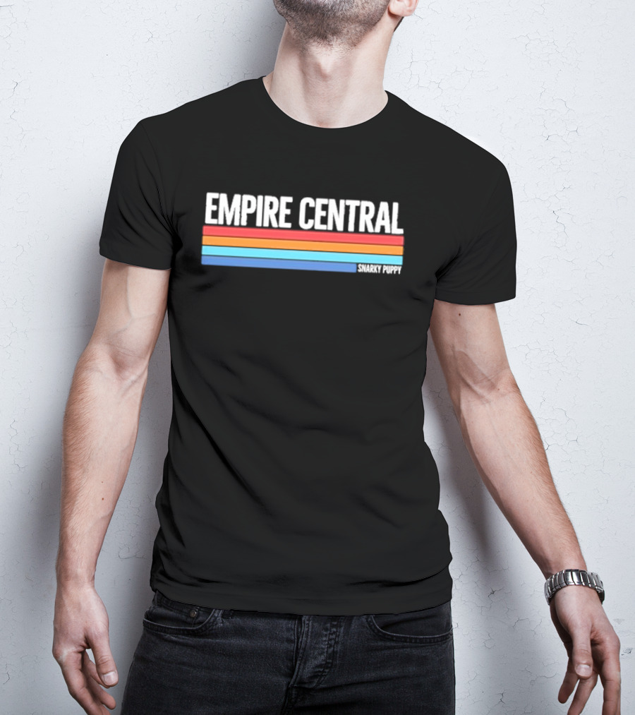 Empire Central Snarky Puppy Multi Color Stripes T-Shirt