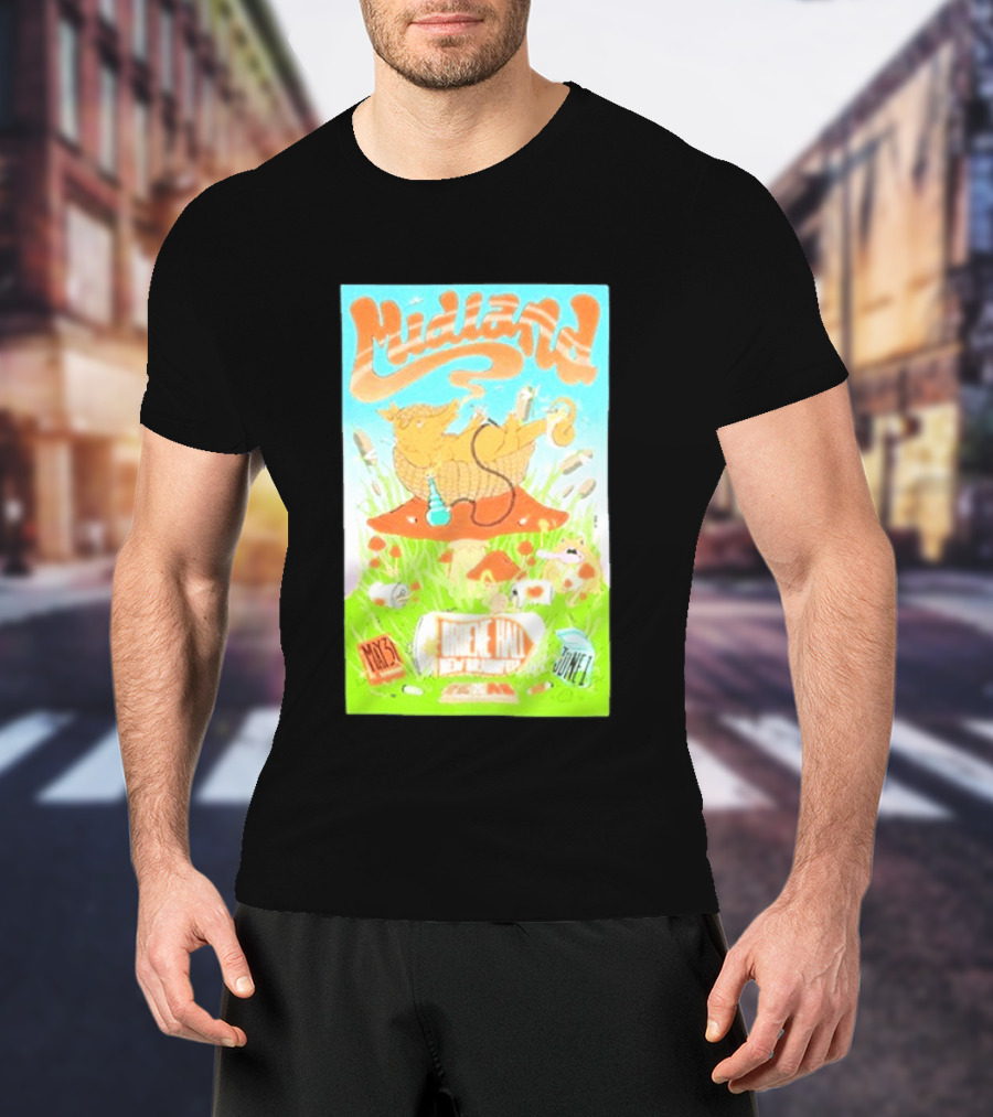 Midland Gruene Hall New Braunfels May 31 June 1 Armadillo On Mushroom T-Shirt