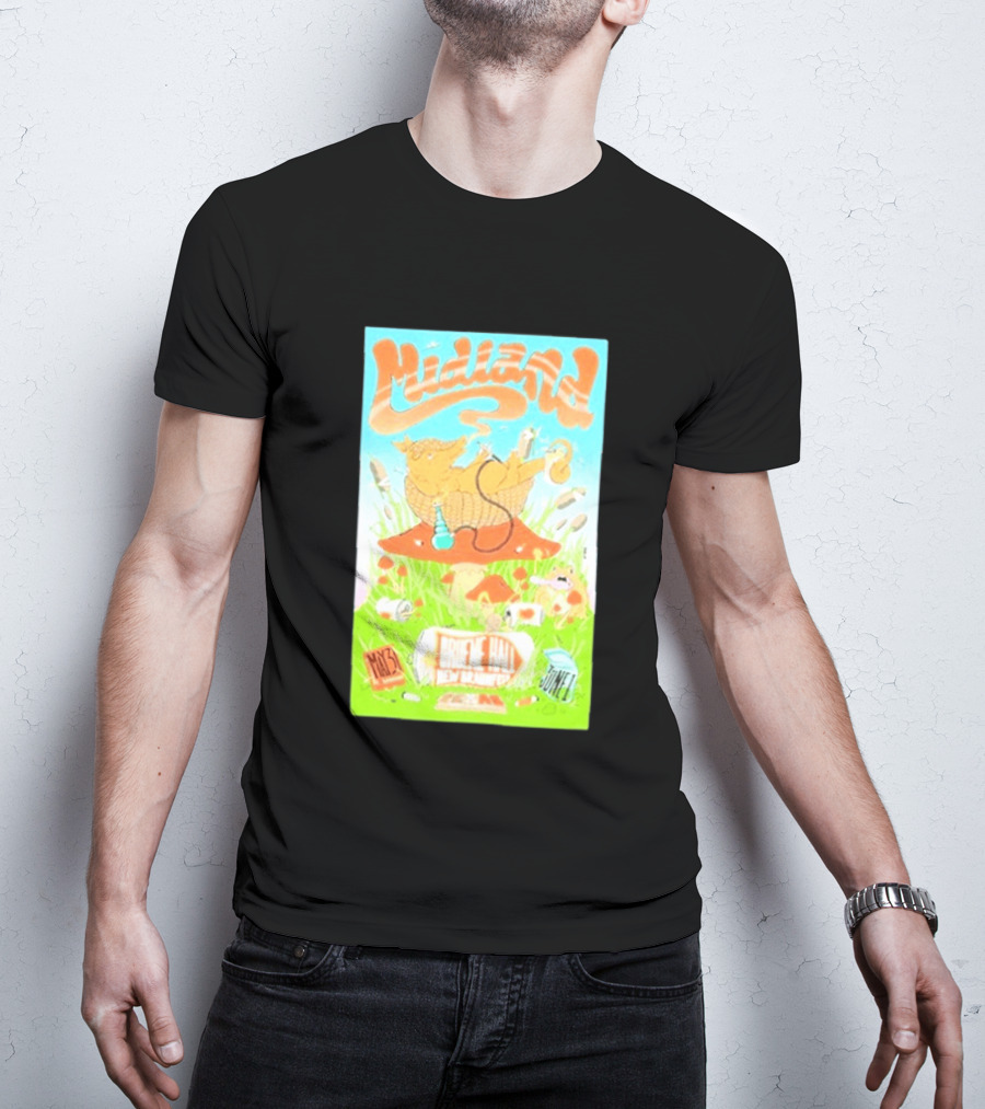 Midland Gruene Hall New Braunfels May 31 June 1 Armadillo On Mushroom T-Shirt