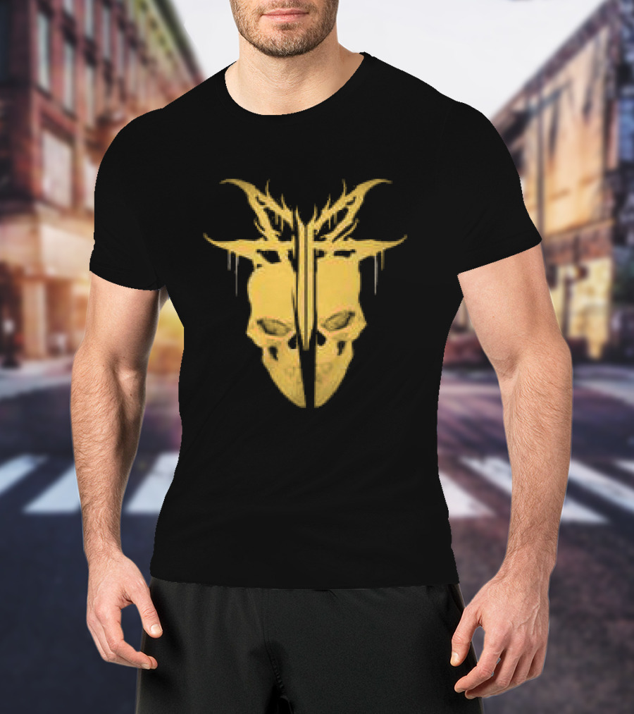 Falling In Reverse Yellow Skull Dripping Melting T-Shirt