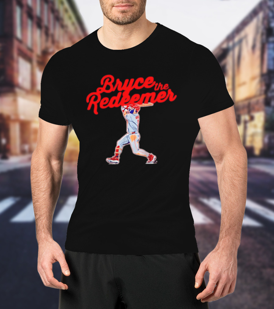 Bryce Harper The Redeemer Philadelphia Phillies Baseball T-Shirt