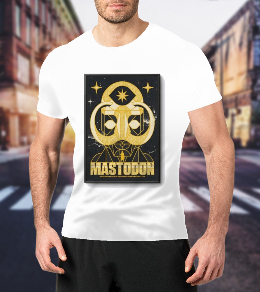 Mastodon The Fillmore Detroit Oct 1 2026 With Deafheaven And Khemmis T-Shirt