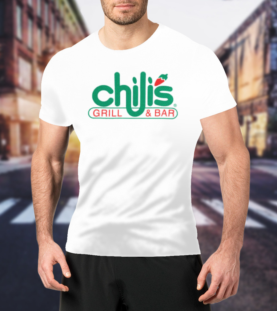 Welcome To Chili's Grill & Bar Varsity Jersey T-Shirt