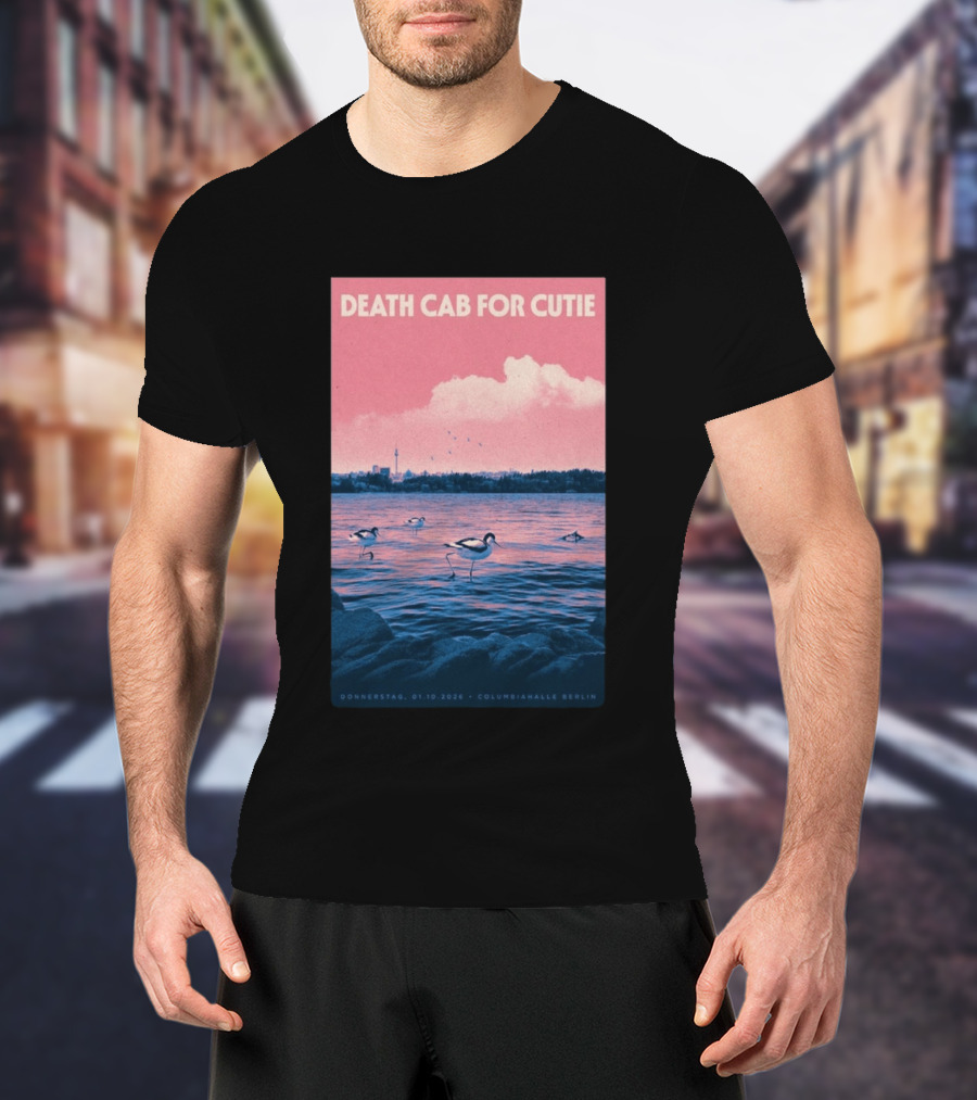 Death Cab For Cutie Columbiahalle Berlin Concert 2026 Donnerstag 01.10 Exclusive T-Shirt