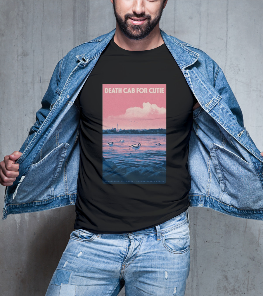 Death Cab For Cutie Columbiahalle Berlin Concert 2026 Donnerstag 01.10 Exclusive T-Shirt