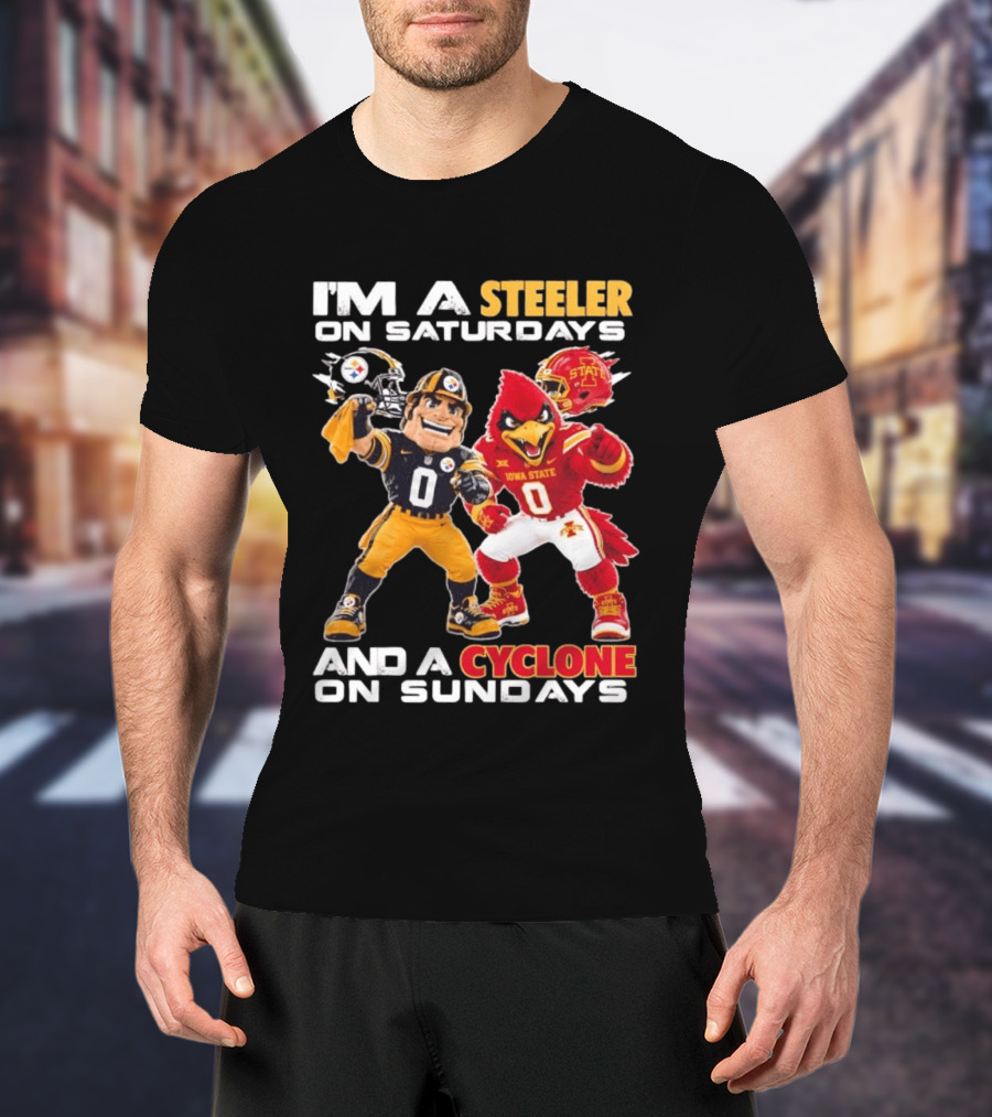 I'm A Steeler On Saturdays And A Cyclone On Sundays T-Shirt