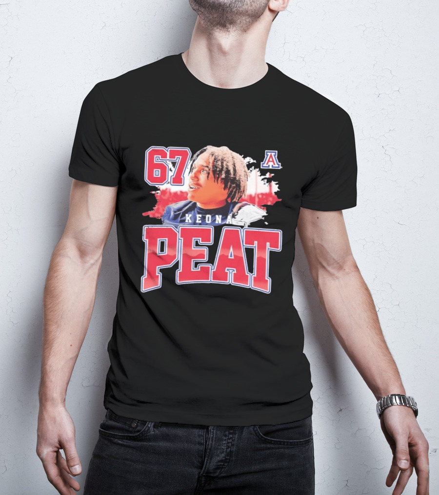 Keona Peat 67 Arizona Wildcats NCAA Football T-Shirt