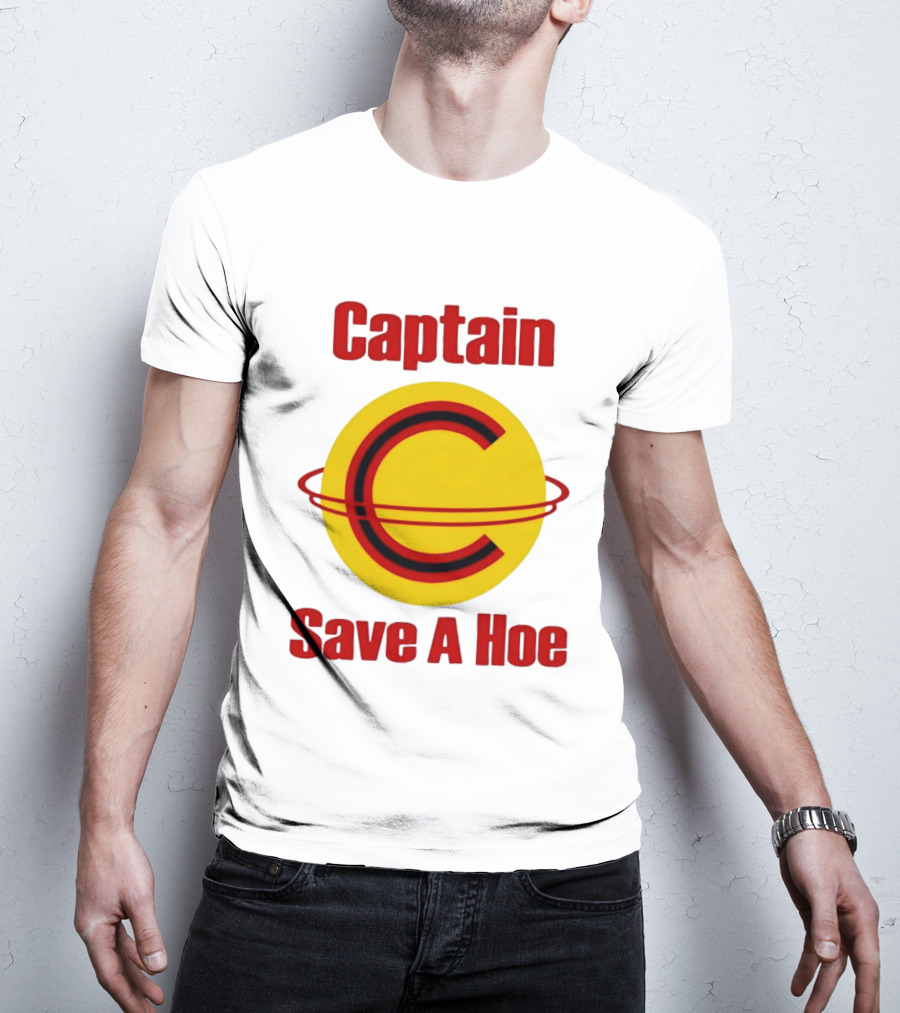 Captain Save A Hoe Humor Yellow C T-Shirt