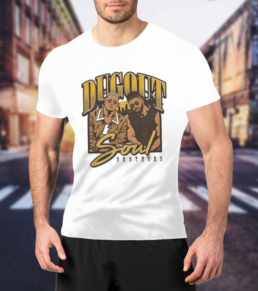 Dugout Soul Brothers Fernando Tatis Jr Manny Machado San Diego Padres T-Shirt