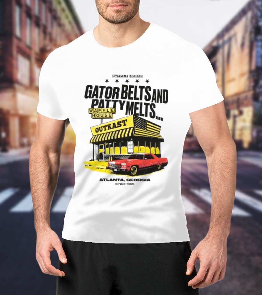 Gator Belts And Patty Melts Outkast Waffle House Atlanta Georgia 1995 T-Shirt