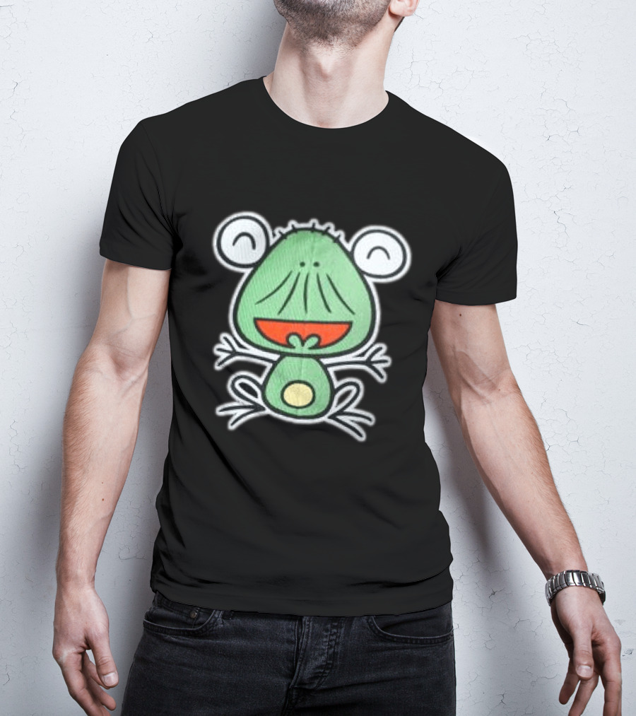 Brooklyn Museum Store Beshi Caps Cartoon Green Frog T-Shirt