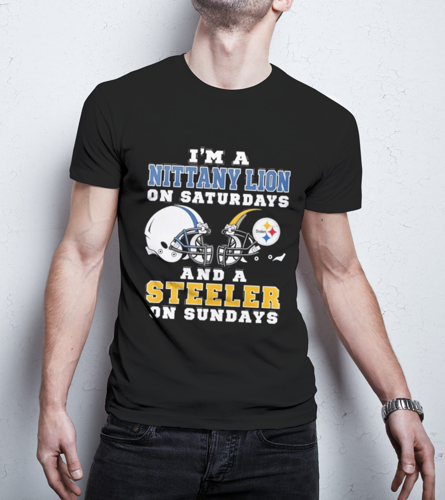 Nittany Lion Saturdays Steeler Sundays Football Fan Gear T-Shirt