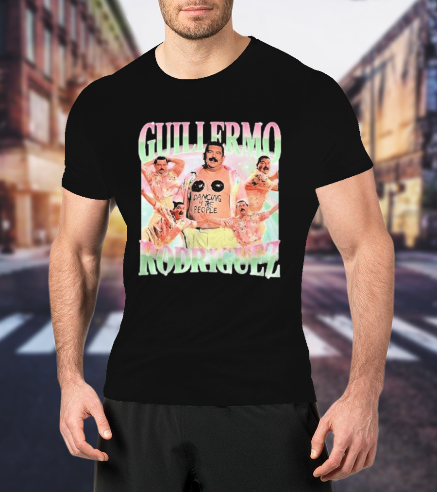 Guillermo Rodriguez Dancing 4 The People Vibrant Pose Collage T-Shirt