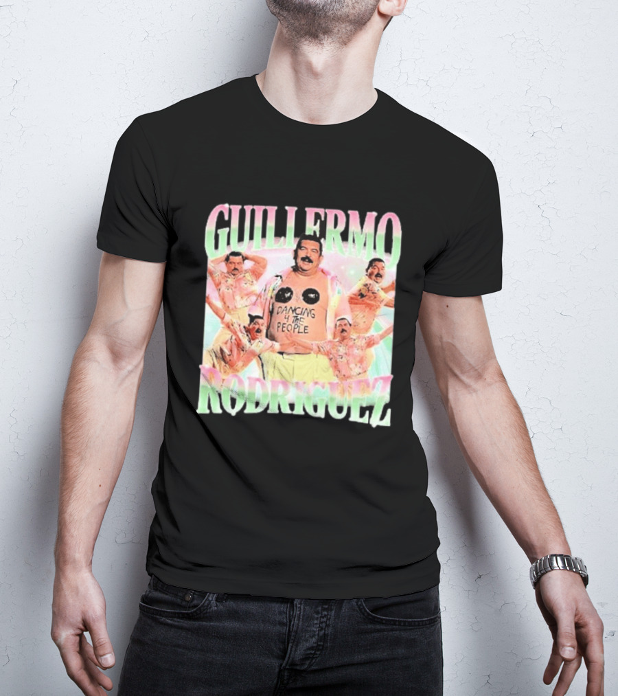 Guillermo Rodriguez Dancing 4 The People Vibrant Pose Collage T-Shirt