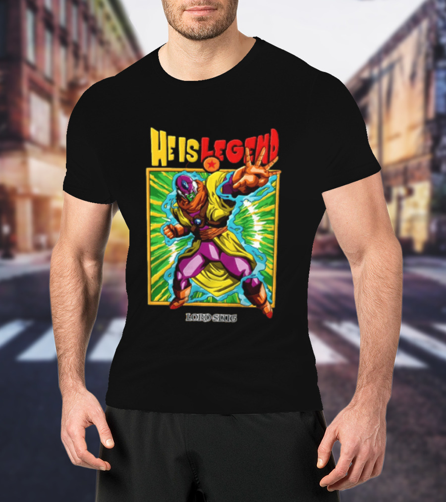 He Is Legend Lord Slug Anime Character Power Pose T-Shirt