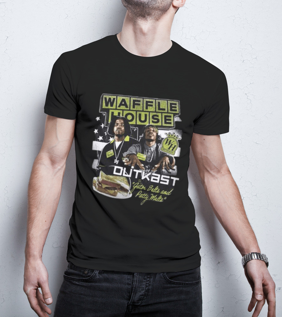 Waffle House Outkast Gator Belts And Patty Melts Bootleg T-Shirt