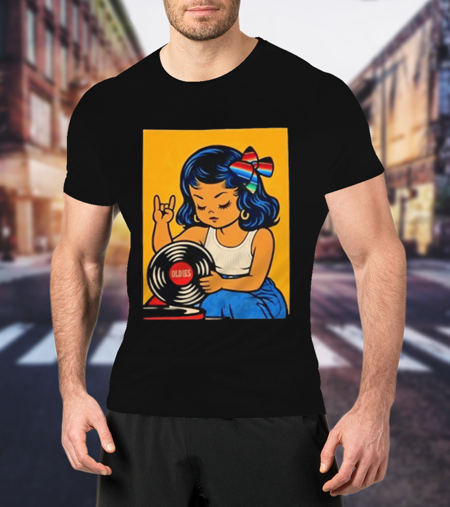Oldies Lil Chingona Halloween 2026 Retro Record T-Shirt