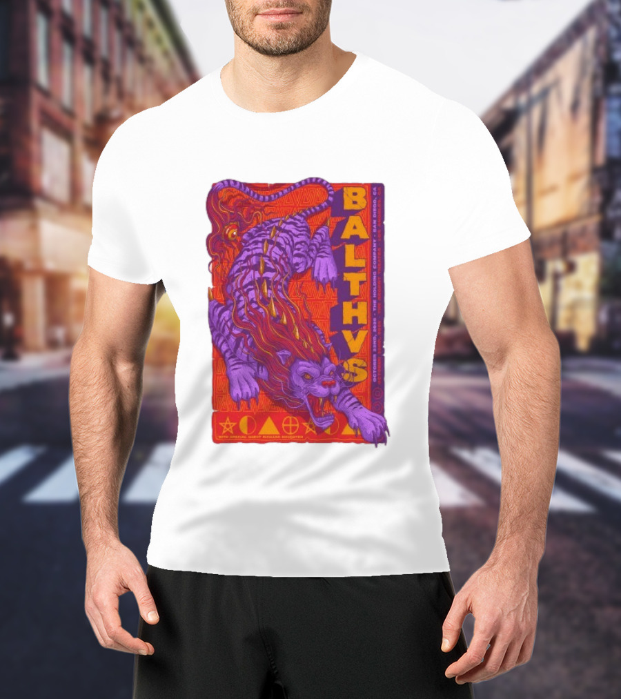 Balthvs San Diego October 22 2026 Featuring Richard Houghten Vibrant Lion T-Shirt