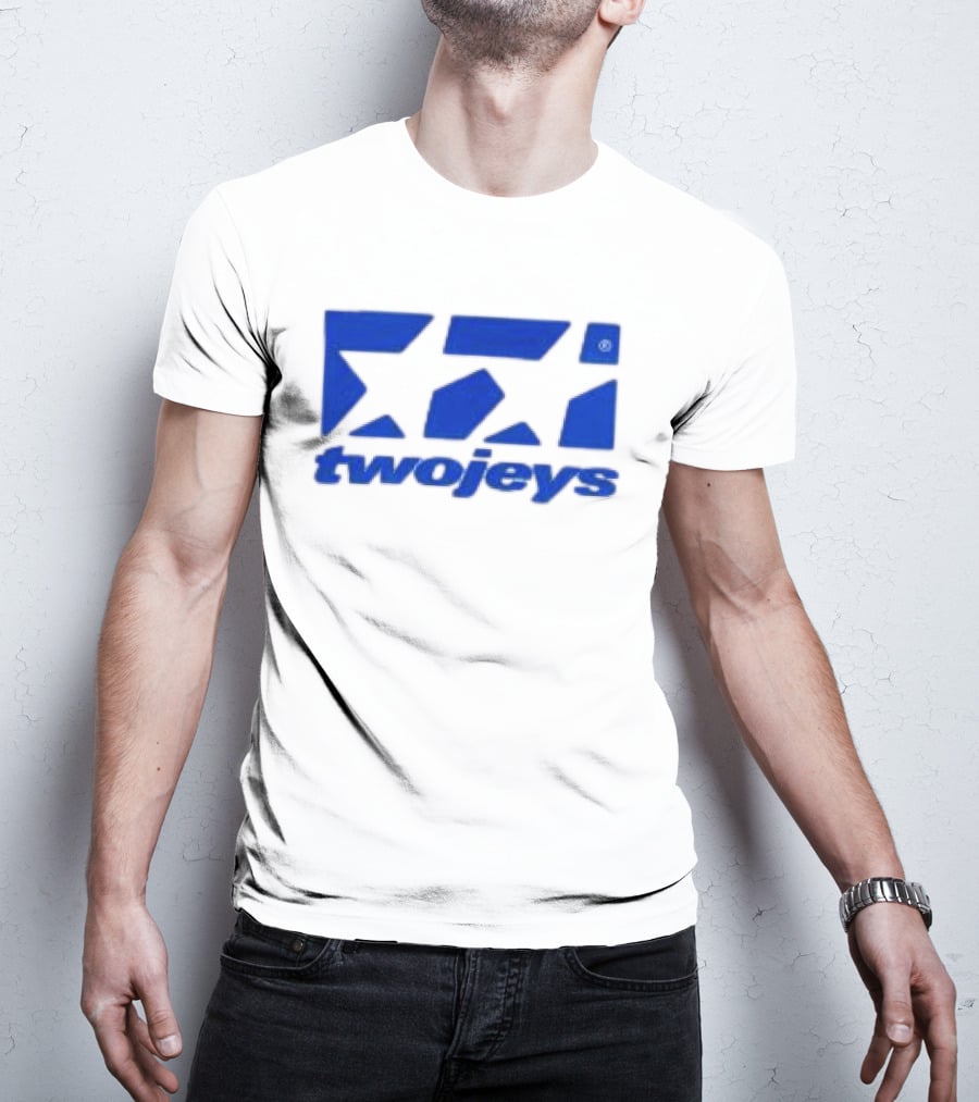 Twojeys Store Framed Blue Geometric T-Shirt