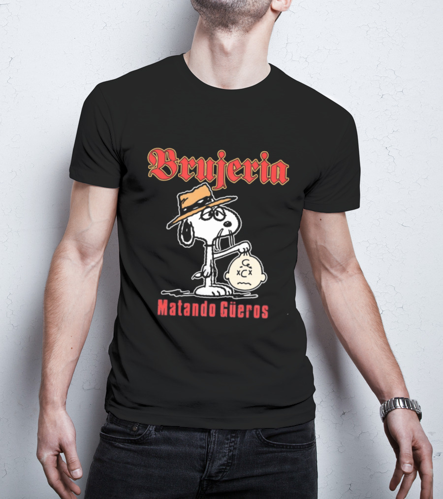 Brujeria Matando Güeros Snoopy Bootleg Metal Band Hat T-Shirt