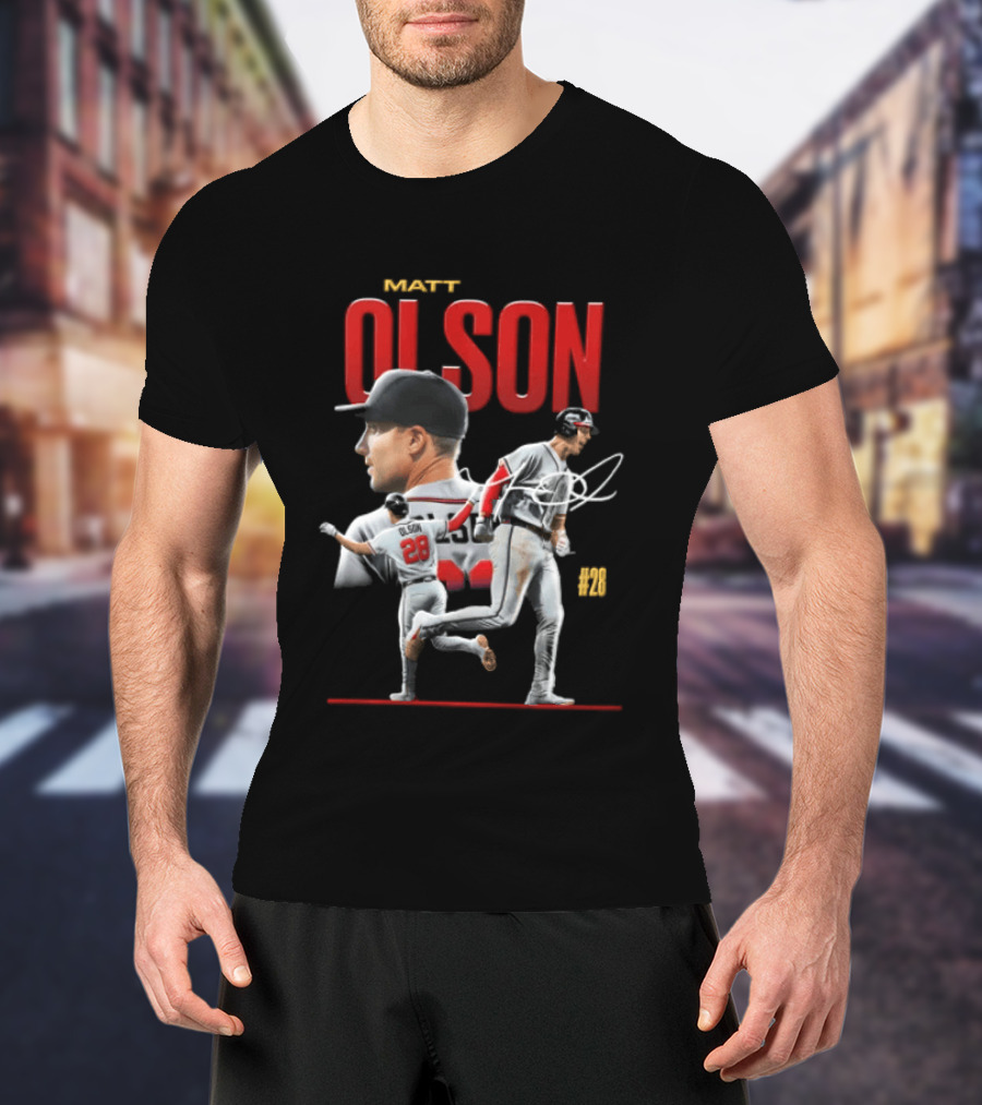 Matt Olson Atlanta Braves MLB 28 Foul Territory Players T-Shirt