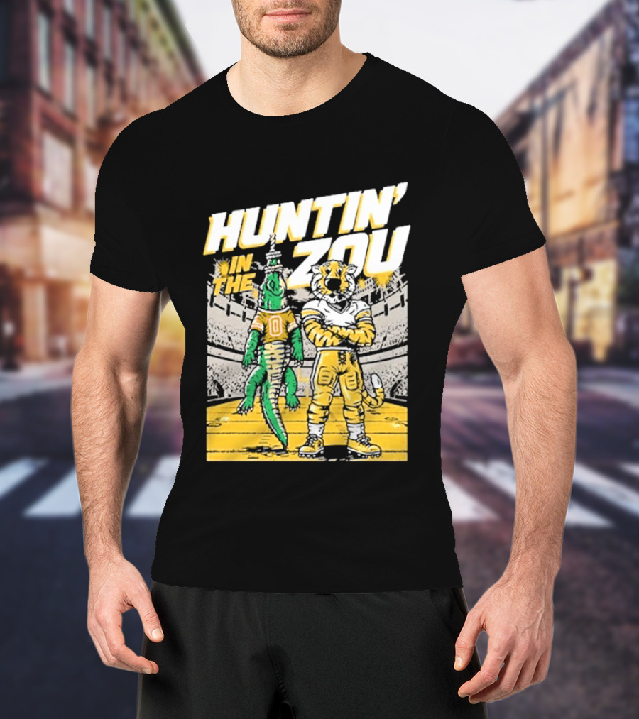 Huntin' In The Zou Mizzou Tigers Vs Florida Gators Stadium Showdown T-Shirt