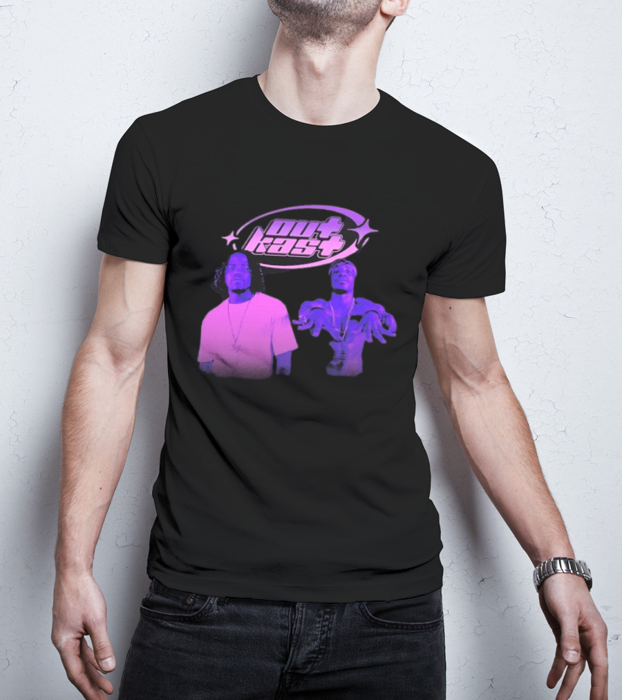 Outkast Big Boi André 3000 Purple Style Iconic Duo T-Shirt