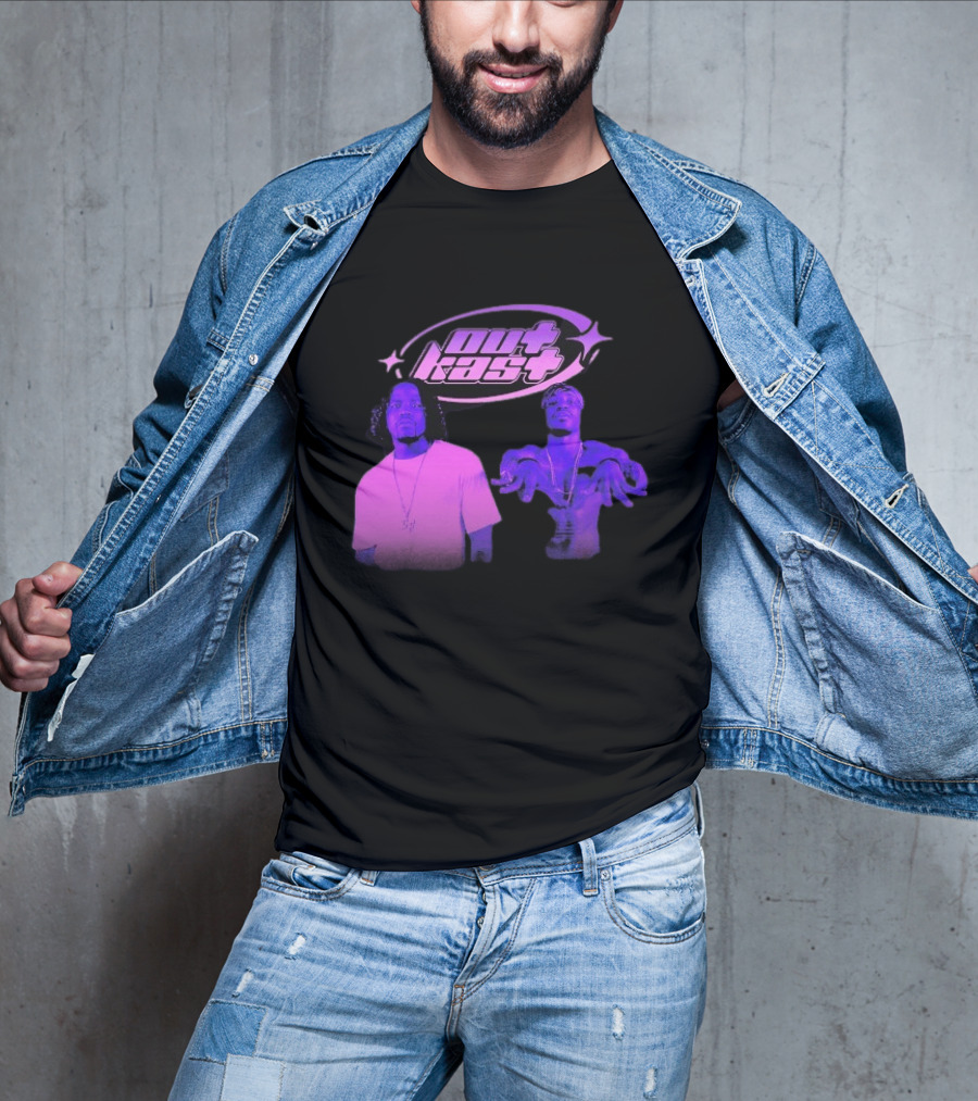 Outkast Big Boi André 3000 Purple Style Iconic Duo T-Shirt