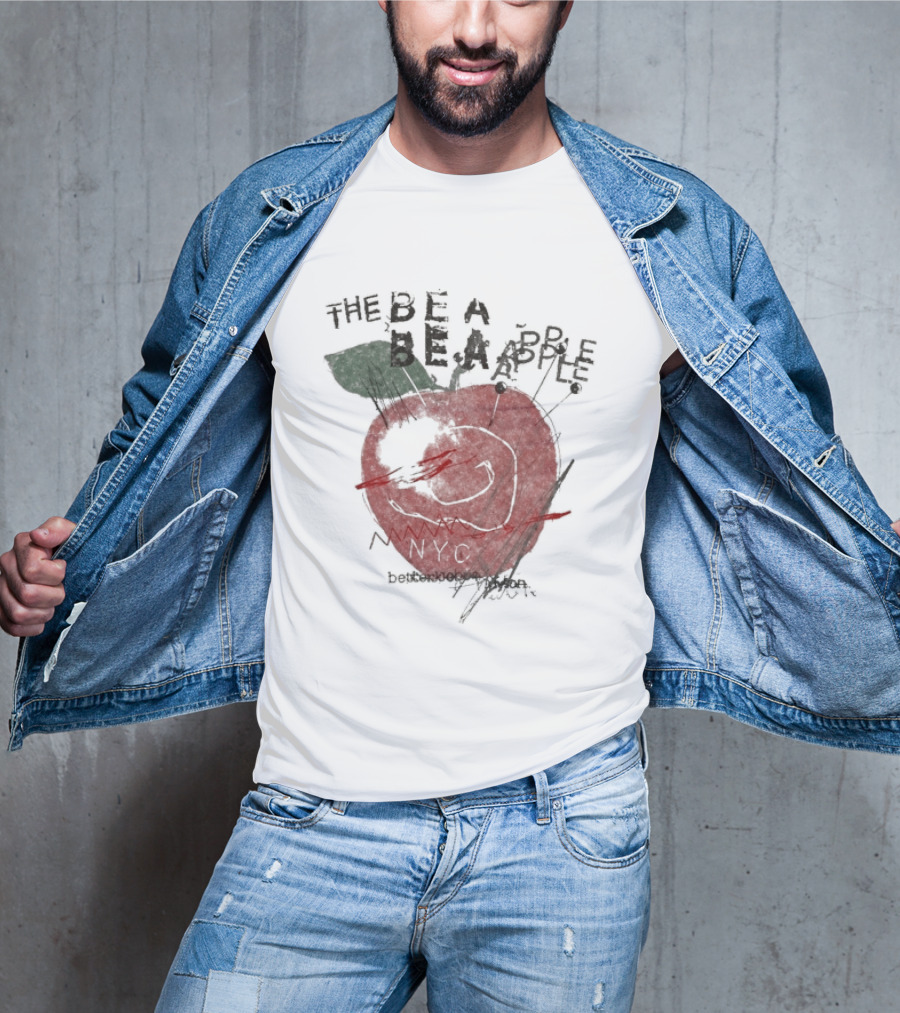 Beabadoobee The Be A Apple NYC Hand Drawn Red Apple T-Shirt