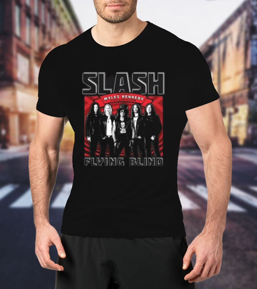 Slash Myles Kennedy Flying Blind Band T-Shirt