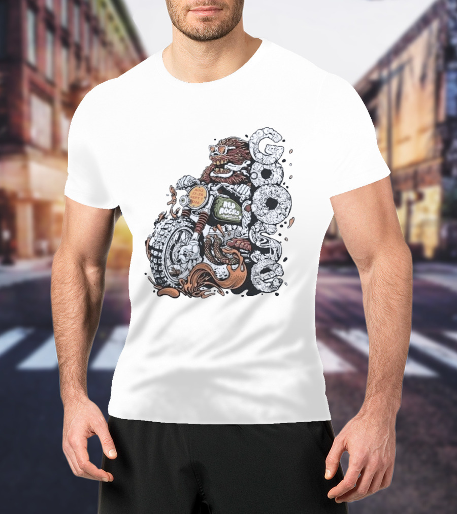 Goose Red Rocks 2026 Motorcycle Bear August September Event T-Shirt