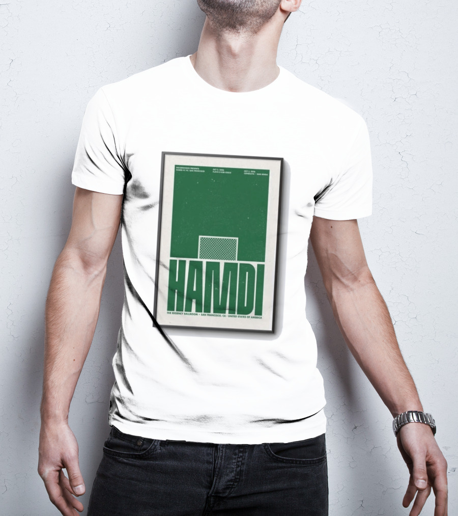 Hamdi The Regency Ballroom San Francisco Oct 2 3 2026 Soccer T-Shirt