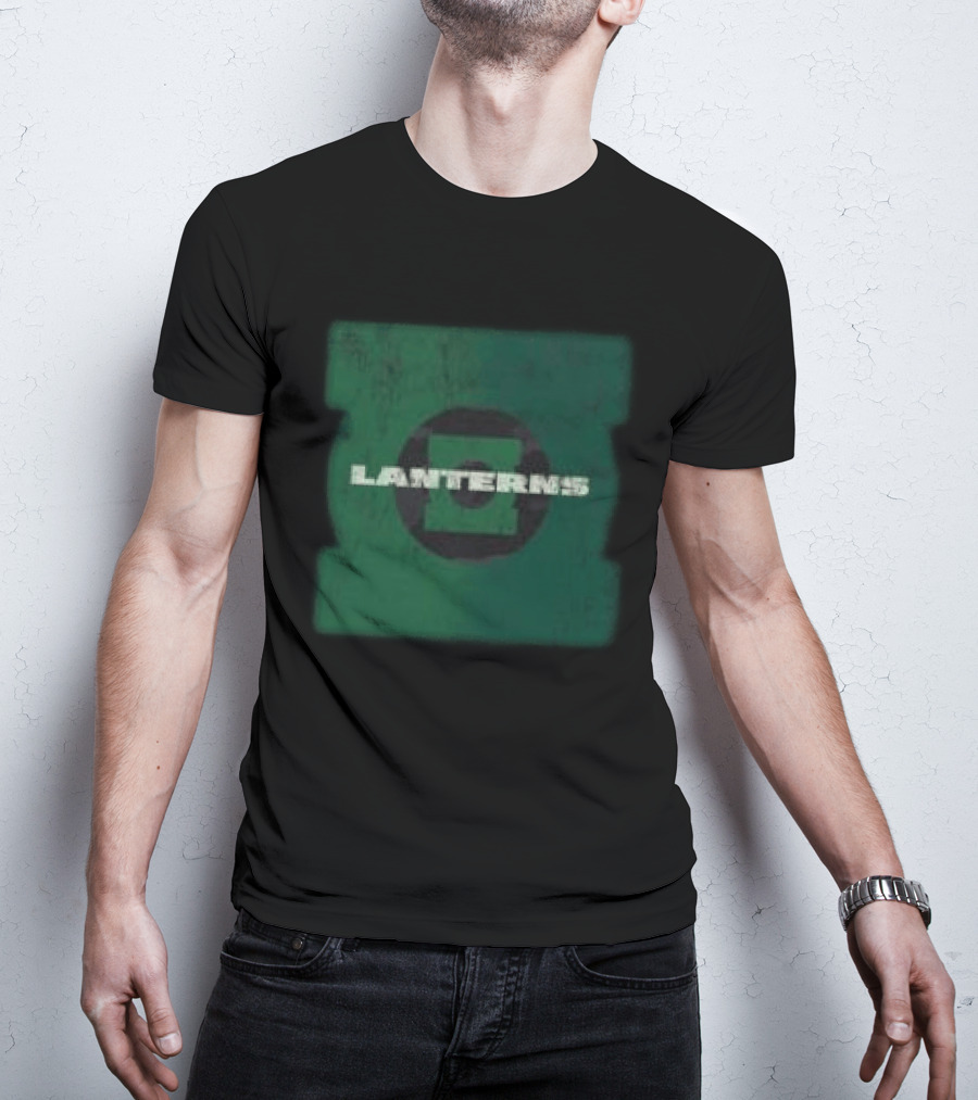 Dc Shop Lanterns Black Camo Green T-Shirt