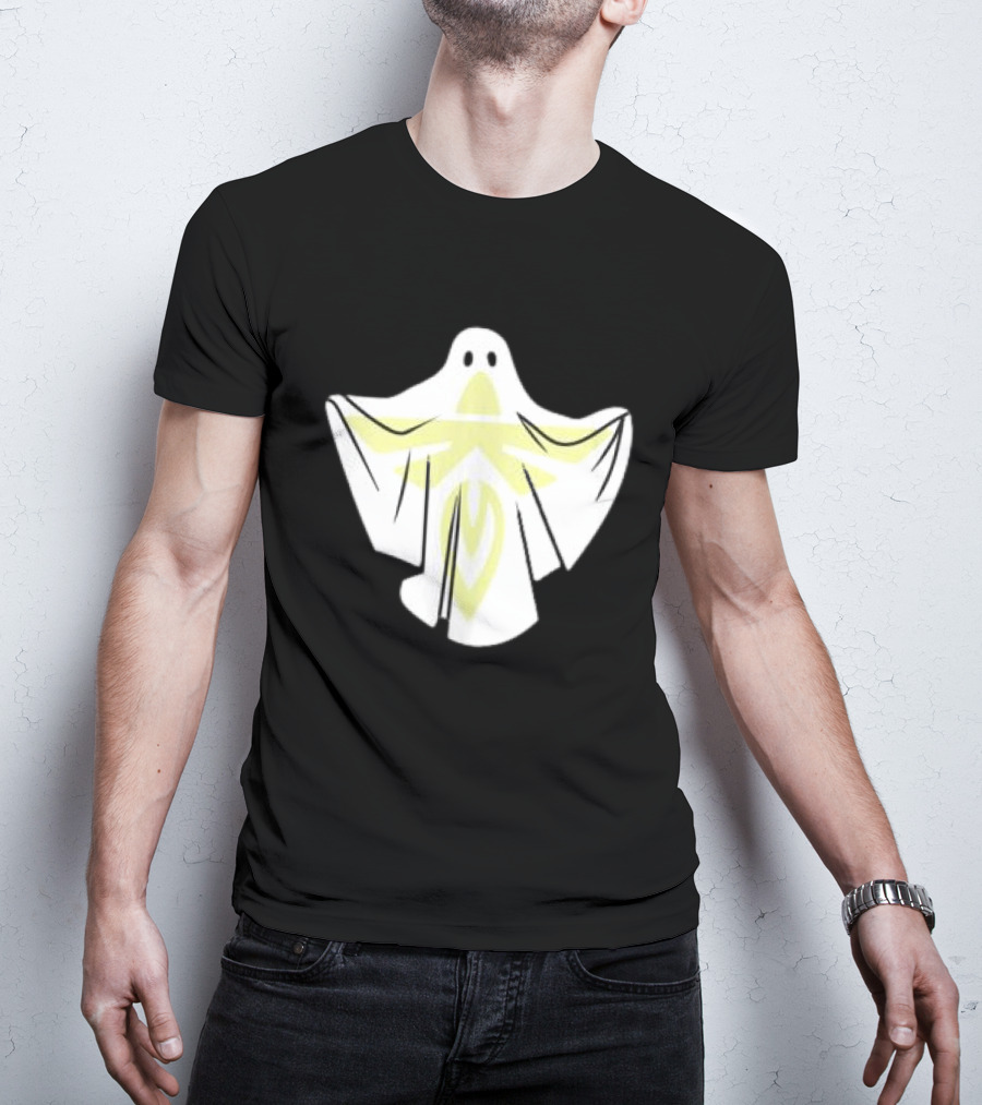 Firefly Store White Blue Ghost Halloween Space T-Shirt