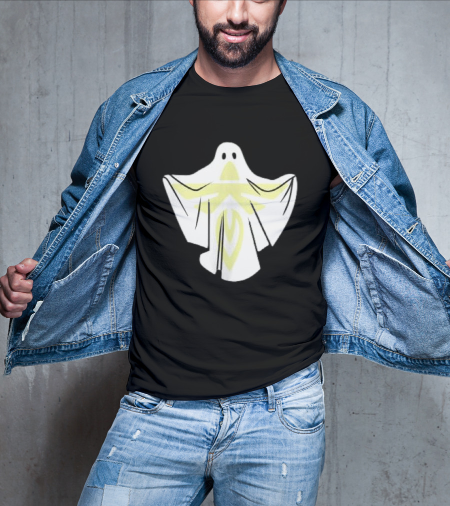Firefly Store White Blue Ghost Halloween Space T-Shirt