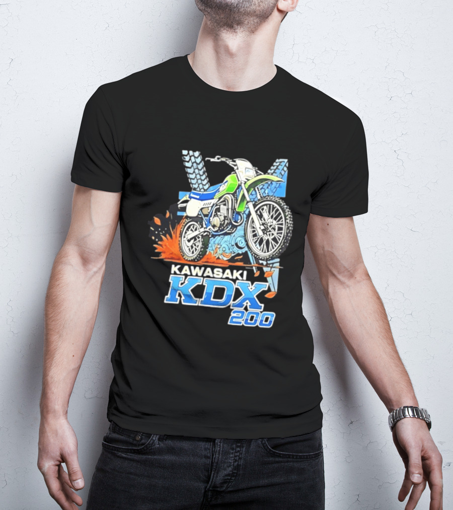 Kawasaki KDX 200 Dirt Bike Adventure Off Road T-Shirt
