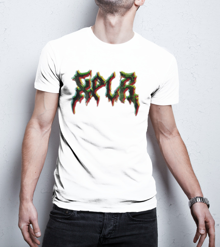 SPUR Glitchy Spiky Metal Font T-Shirt