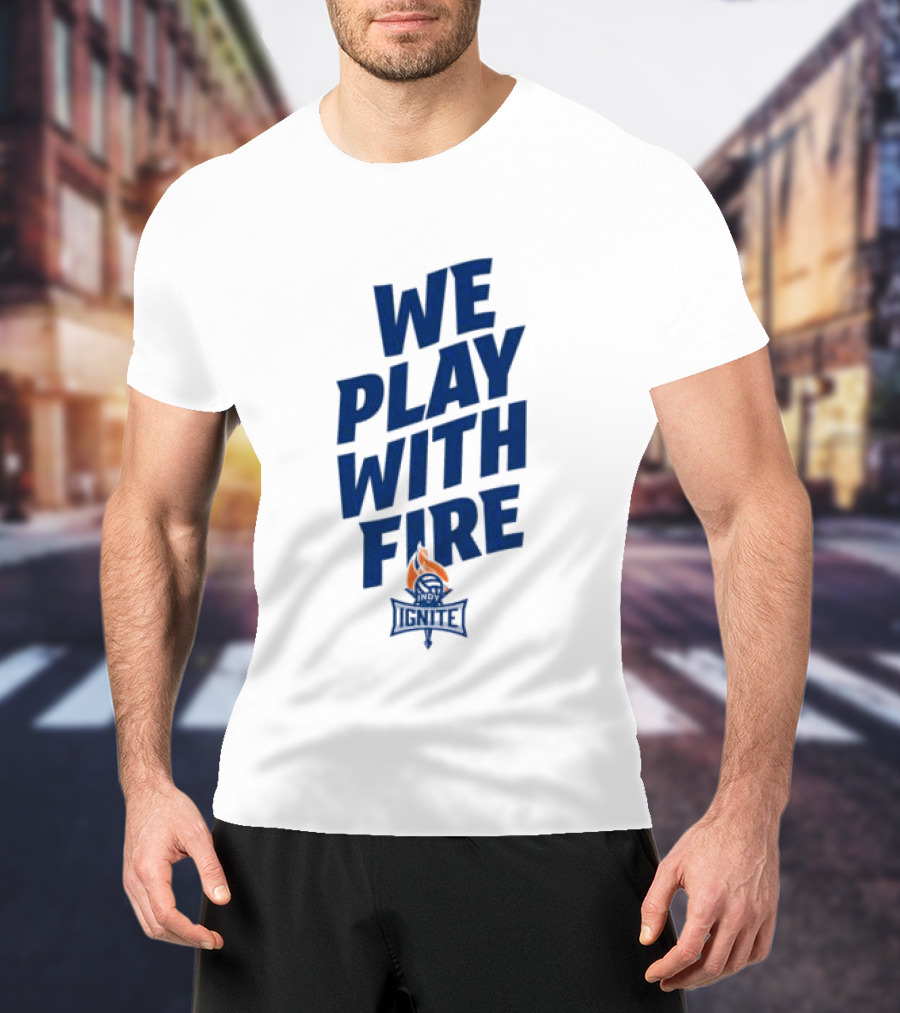 Indy Ignitevb We Play With Fire Cropped T-Shirt