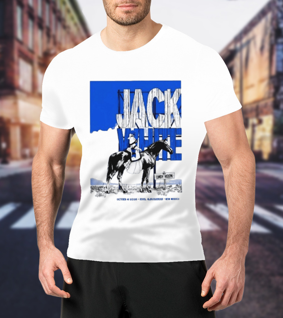Jack White Live At Revel Entertainment Center Albuquerque October 4 2026 Lindy Vision T-Shirt