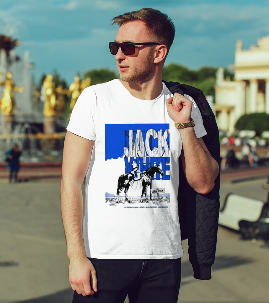 Jack White Live At Revel Entertainment Center Albuquerque October 4 2026 Lindy Vision T-Shirt