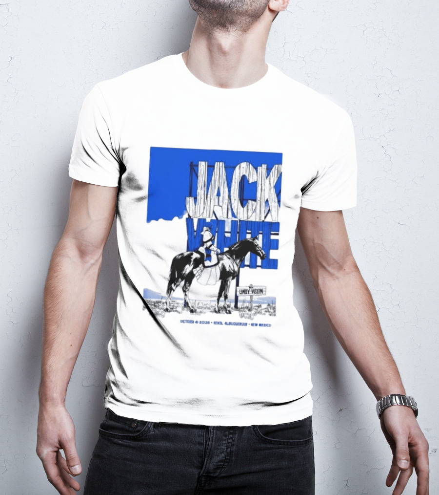 Jack White Live At Revel Entertainment Center Albuquerque October 4 2026 Lindy Vision T-Shirt