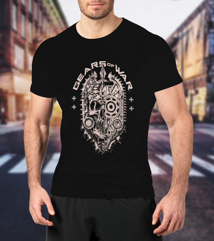 Affliction Clothing Gears Of War Skull T-Shirt