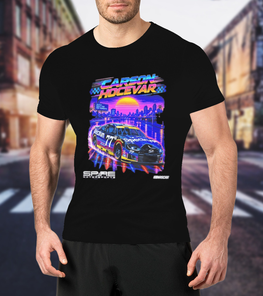 Carson Hocevar Spectrum Spire Motorsports No. 77 NASCAR Built For Big Moments T-Shirt
