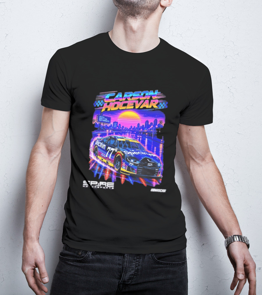 Carson Hocevar Spectrum Spire Motorsports No. 77 NASCAR Built For Big Moments T-Shirt