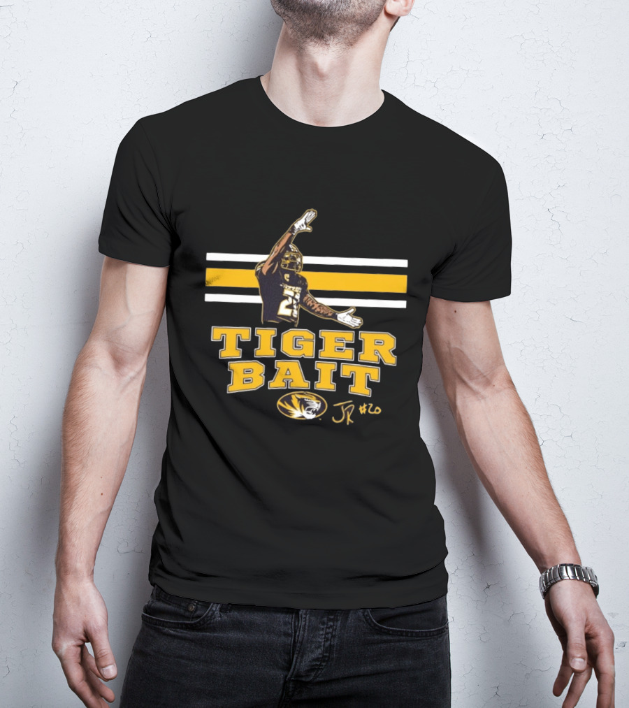 Missouri Tigers Football Tiger Bait JR #20 Jamal Roberts T-Shirt