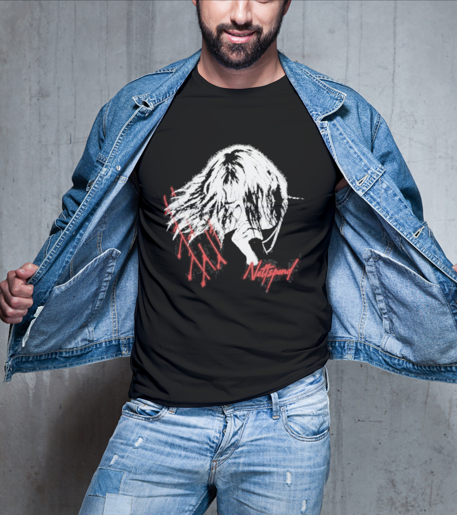 Nettspend Early Life Crisis Slash White And Red Sketch T-Shirt